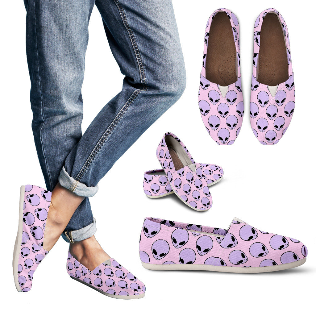 Cute Alien Shoes Purple