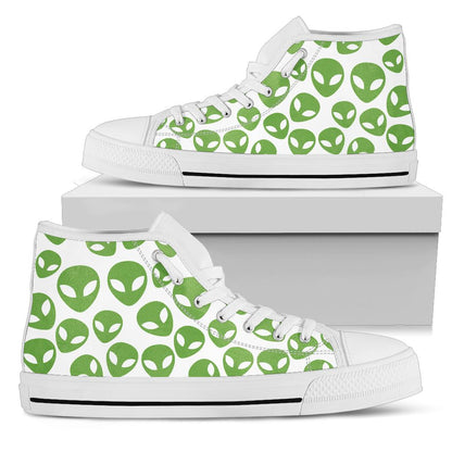 Green Alien High Top Shoes