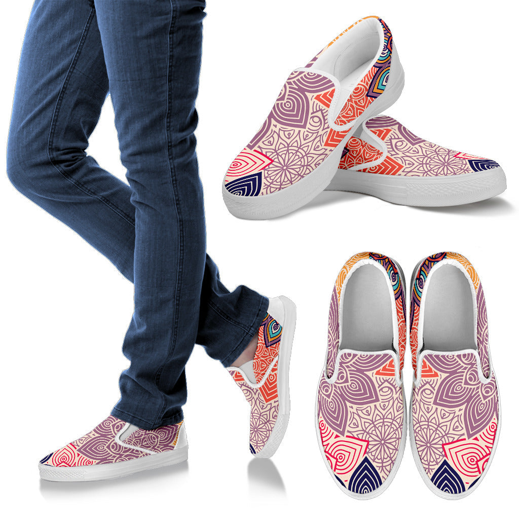 Colorful Floral Madalas Slip On Shoes
