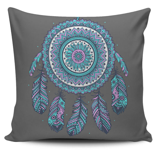 DREAM CATCHER GREY PILLOW COVERS