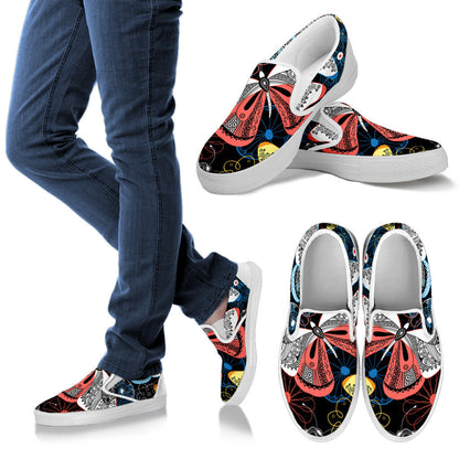Colorful Butterflies Decor Slip On Shoes