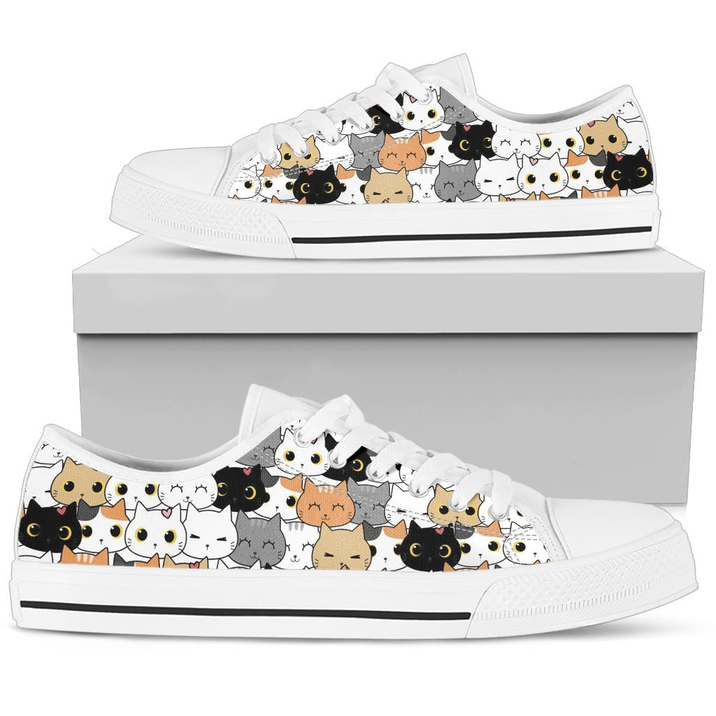 Cute Cat Low Top Shoes