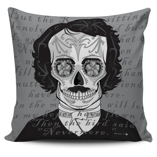 POE SUGAR SKULL PILLOW COVERS