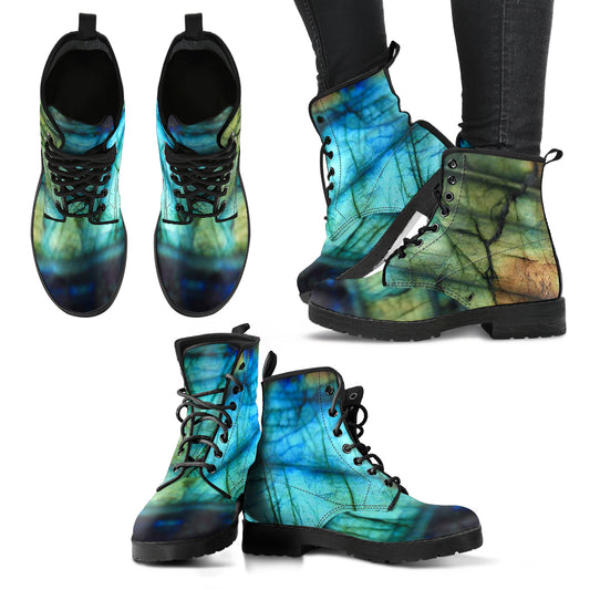 Alchemy Women's Leather Boots Fashion Combat Boots, Vegan Leather Boots, Custom Shoes, Custom Boots, Cool Shoes
