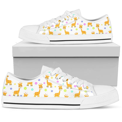 Cute Giraffe Low Top Shoes