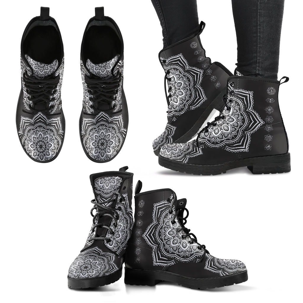 Chakra Mandala Women's Leather Boots