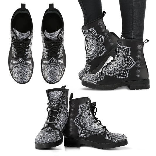 Chakra Mandala Women's Leather Boots