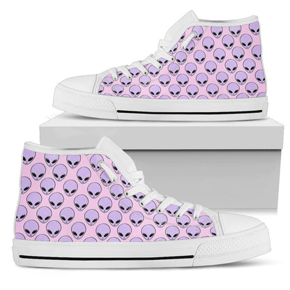 Purple Alien High Top Shoes