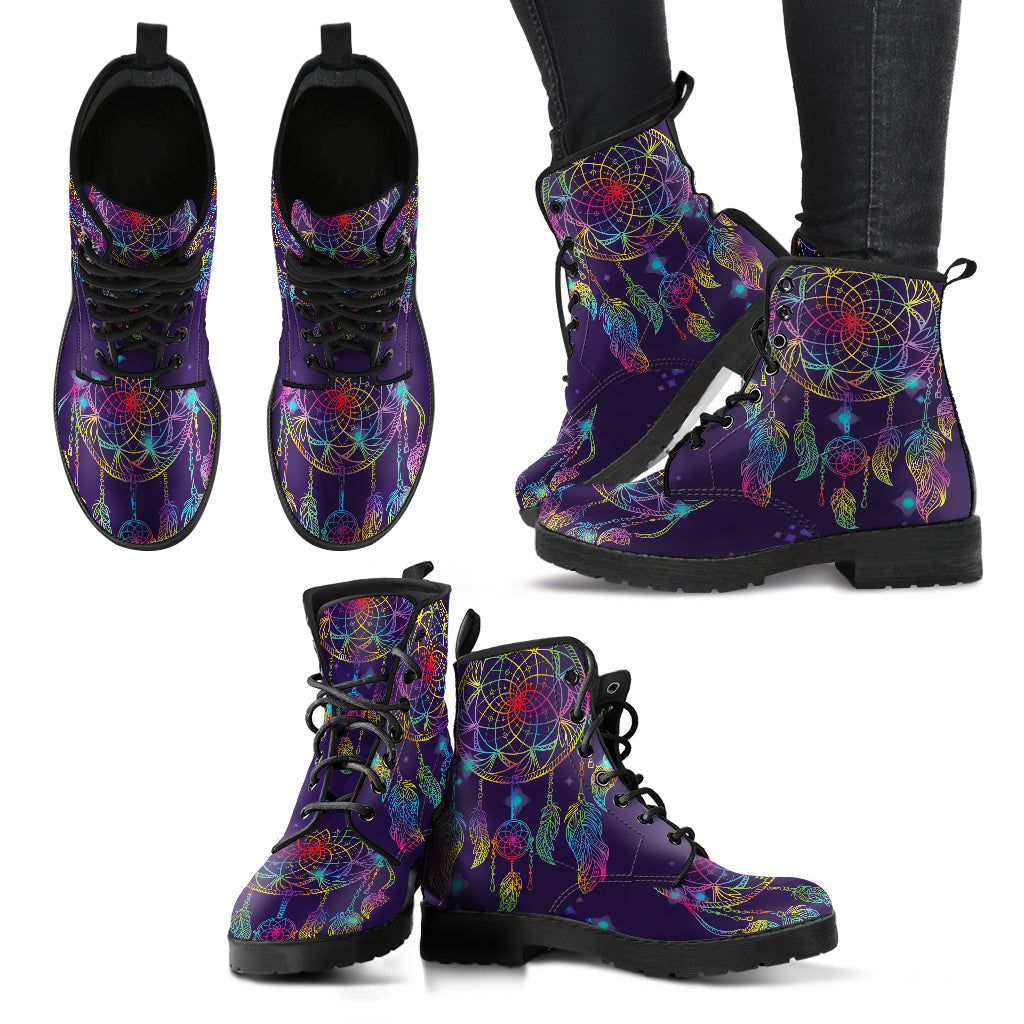 Rainbow Dreamcatcher Printed Boots