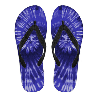 Royal Blue Tie Dye Flip Flops