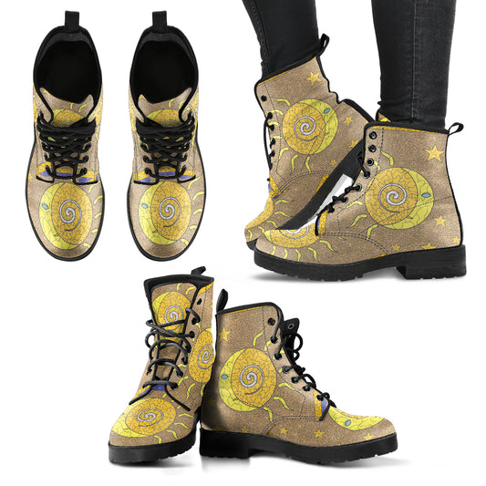 Mosaic Sun and Moon Women's Leather Boots