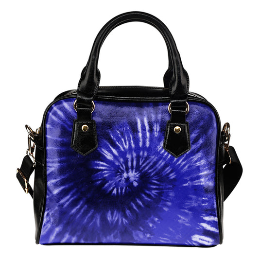 Royal Blue Tie Dye Shoulder Handbag