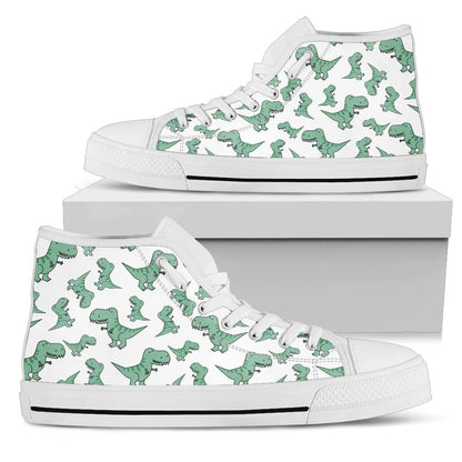 Green Dinosaur High Top Shoes