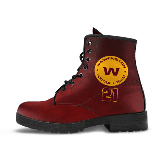 Custom Washington Boots, Printed Custom Shoes, Women's Boots, Vegan Leather Combat Boots, Classic Boot, Lace Up Boot , Casual Boots Women