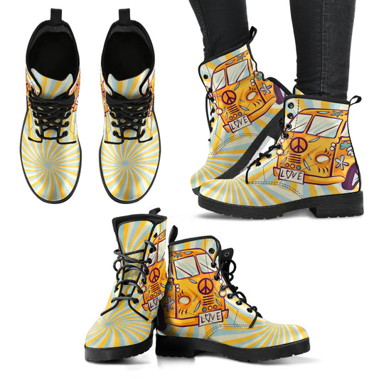 Hippie Peace Women's Leather Boots