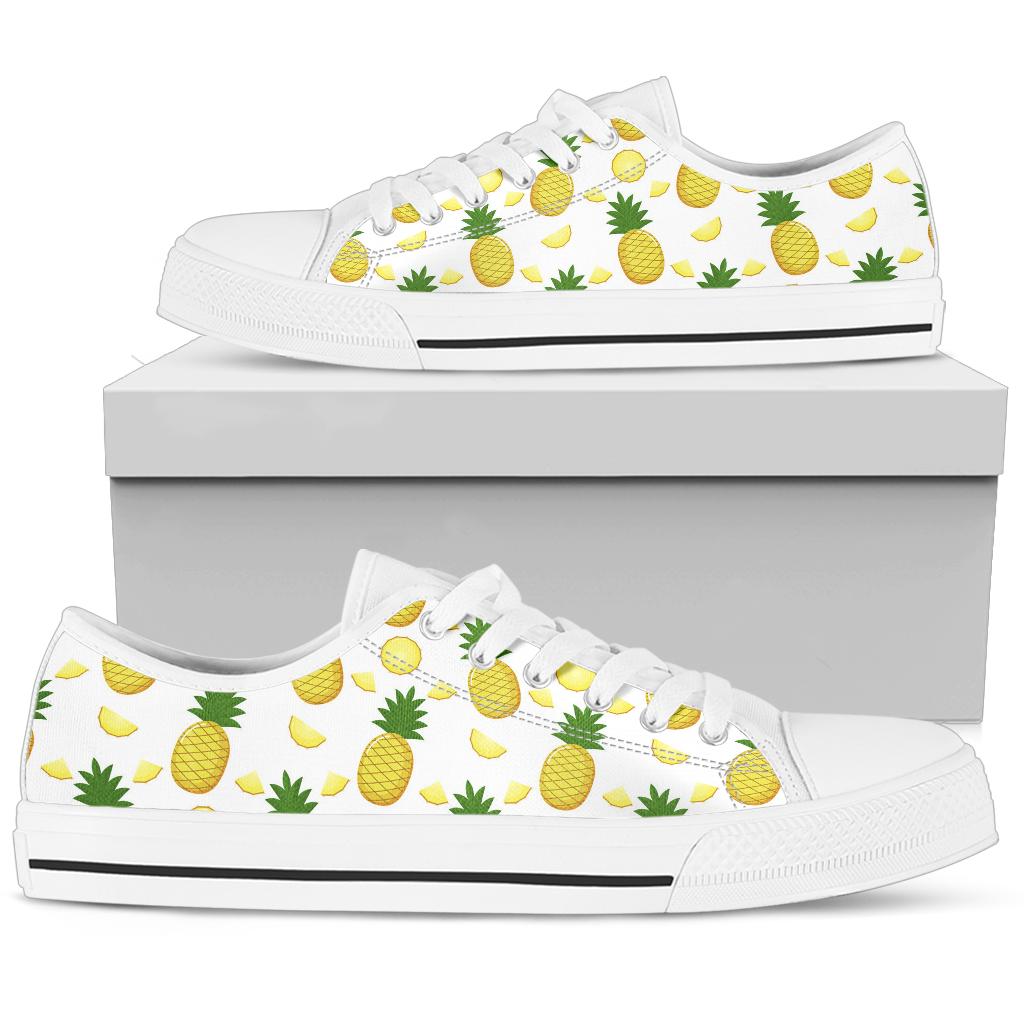 Yellow Pineapple Low Top Shoes