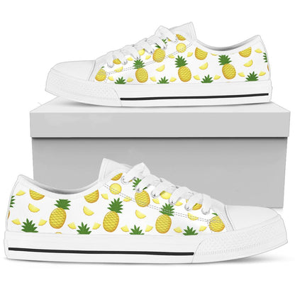 Yellow Pineapple Low Top Shoes