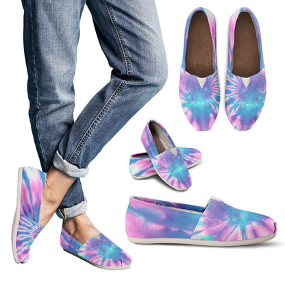 Pink & Blue Tie Dye Casual Shoes