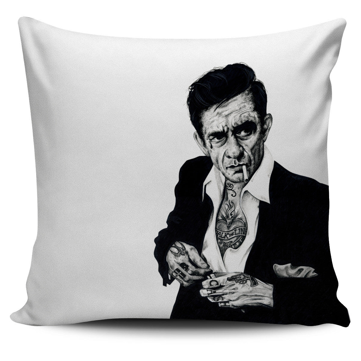 Inked Ikons Pillow Cover II