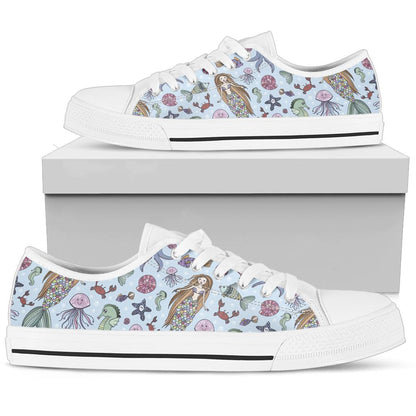 Mermaid Shoes Low Top Womens Sneakers