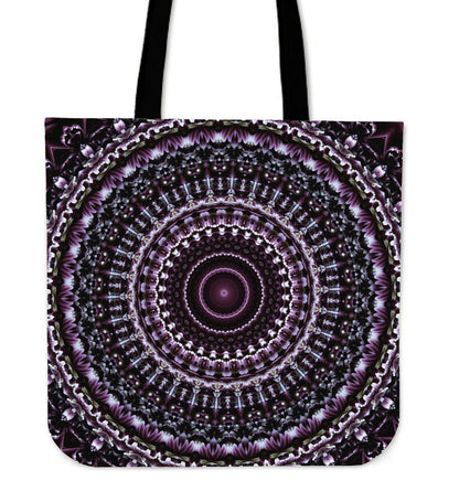 Boho Mandala Canvas Tote Bag