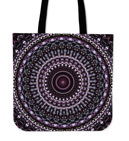 Boho Mandala Canvas Tote Bag