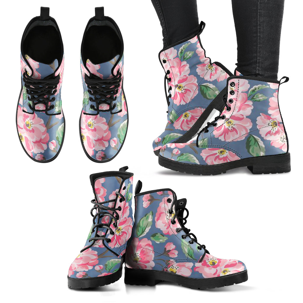 Bottes Florales, Fashion Combat Boots, Vegan Leather Boots, Custom Shoes, Custom Boots, Cool Shoes