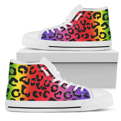 Leopard Print High Top Shoes