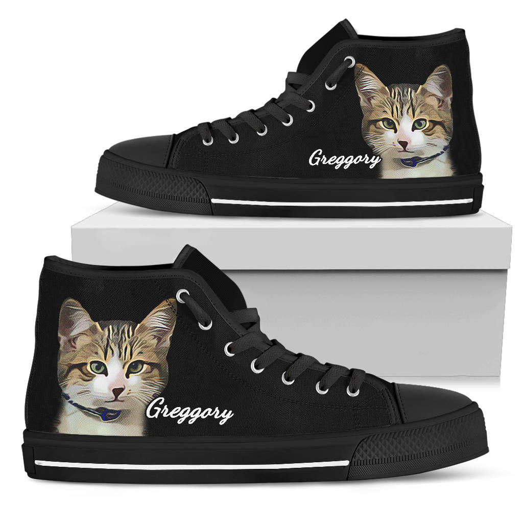 Custom Cat Greggory High Top Shoes