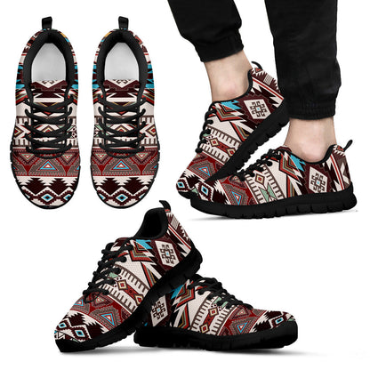 Brown Boho Aztec Sneakers