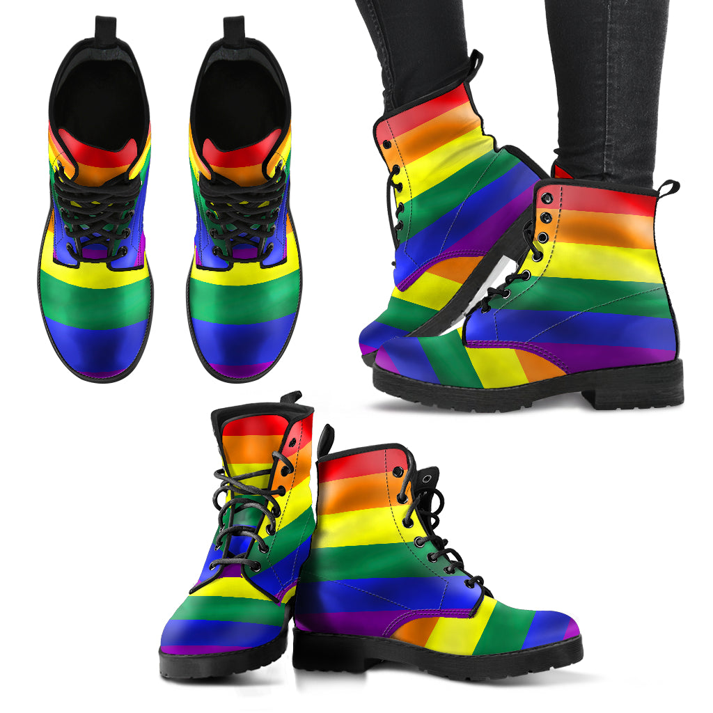 Rainbow Pride Printed Boots