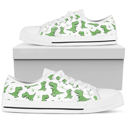 Green Dinosaur Low Top Shoes