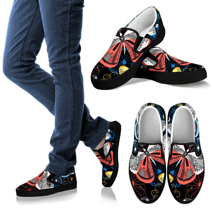 Colorful Butterflies Decor Slip On Shoes