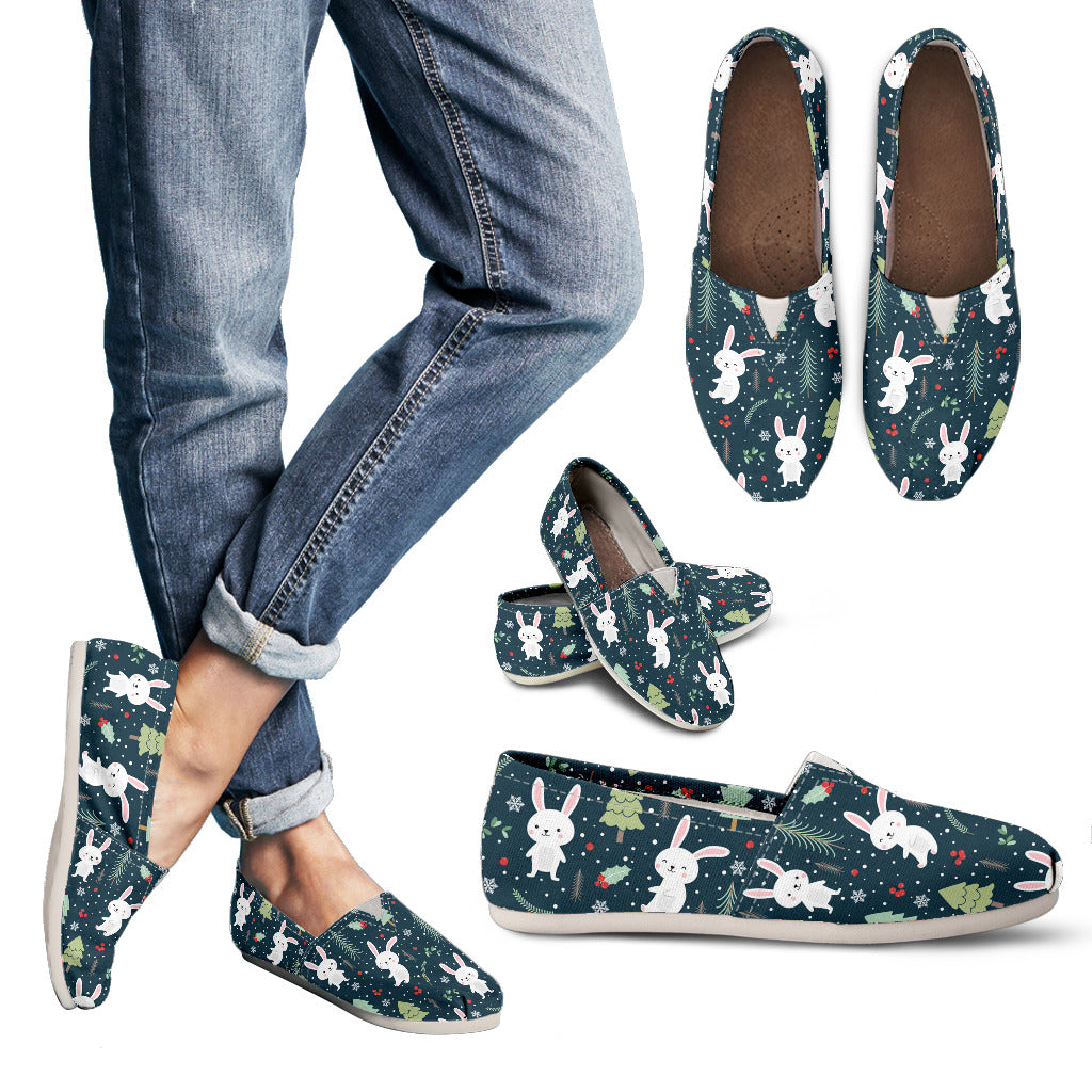 Womens Rabbit Slip-On Shoes