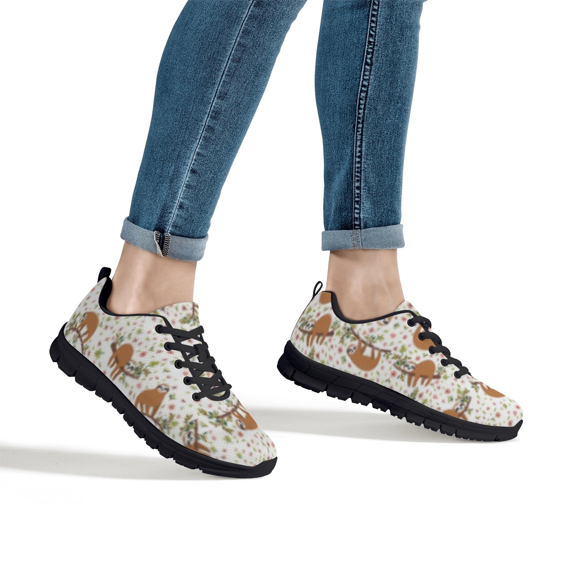 Sloth Pattern Shoes Women's Running Shoes
