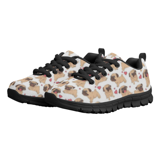 Dog Pug Kid's Running Shoes