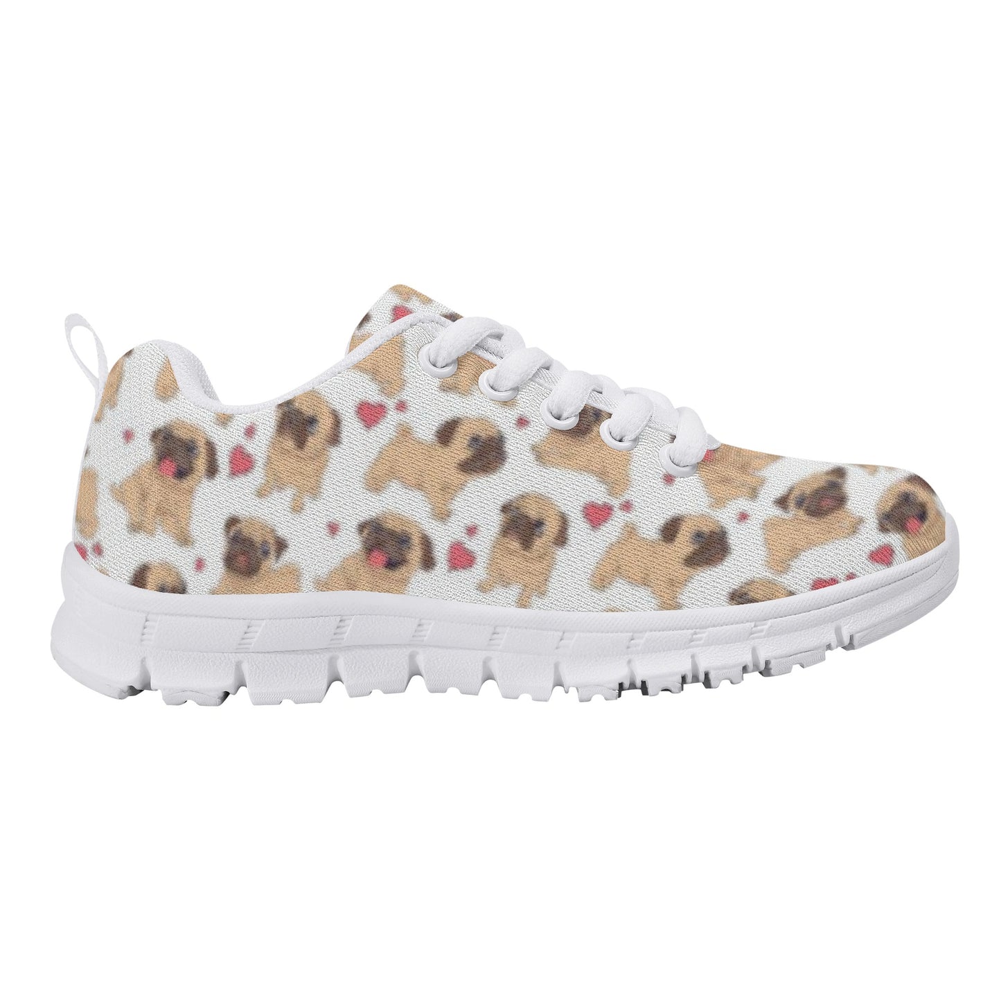 Dog Pug Kid's Running Shoes
