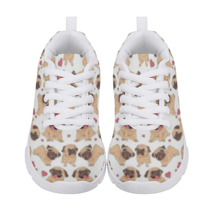 Dog Pug Kid's Running Shoes