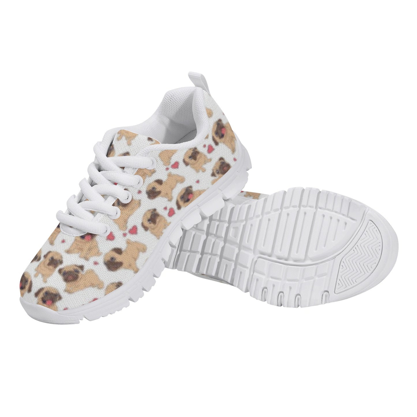 Dog Pug Kid's Running Shoes
