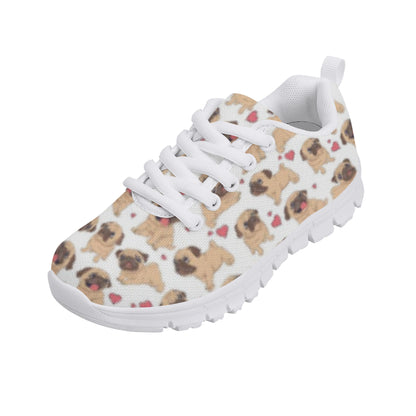 Dog Pug Kid's Running Shoes