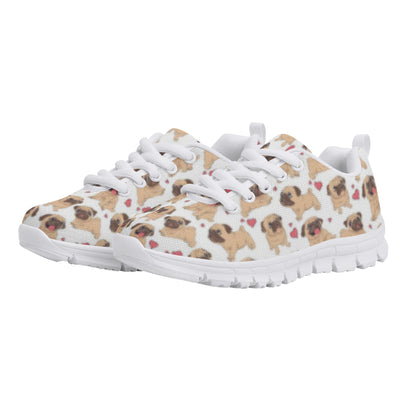 Dog Pug Kid's Running Shoes