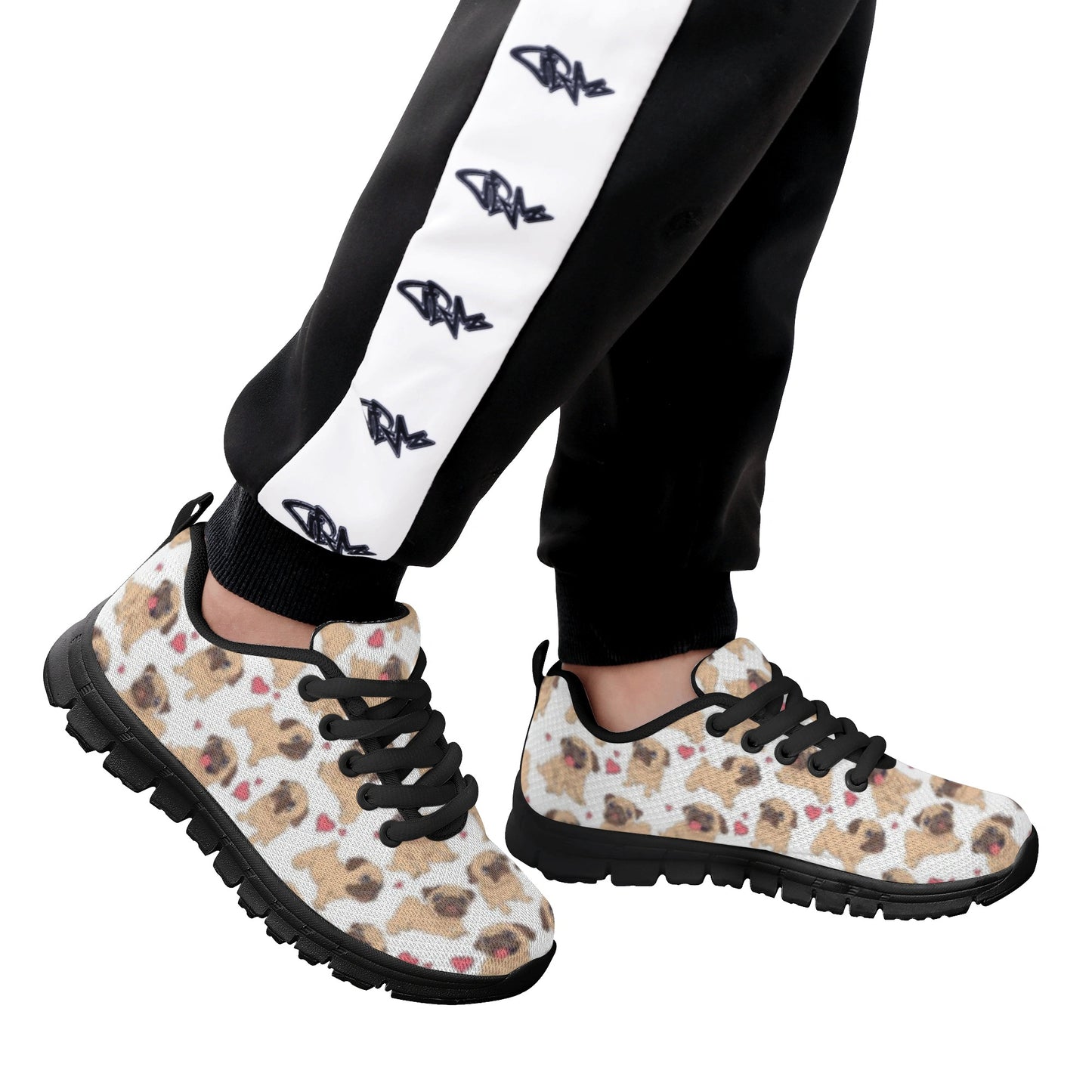 Dog Pug Kid's Running Shoes