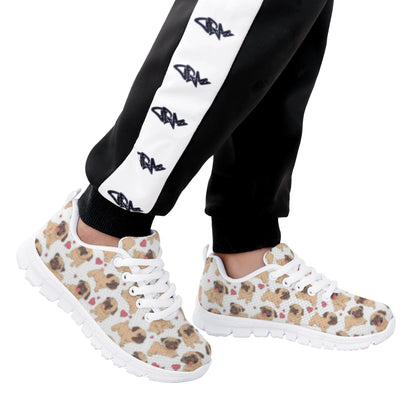 Dog Pug Kid's Running Shoes
