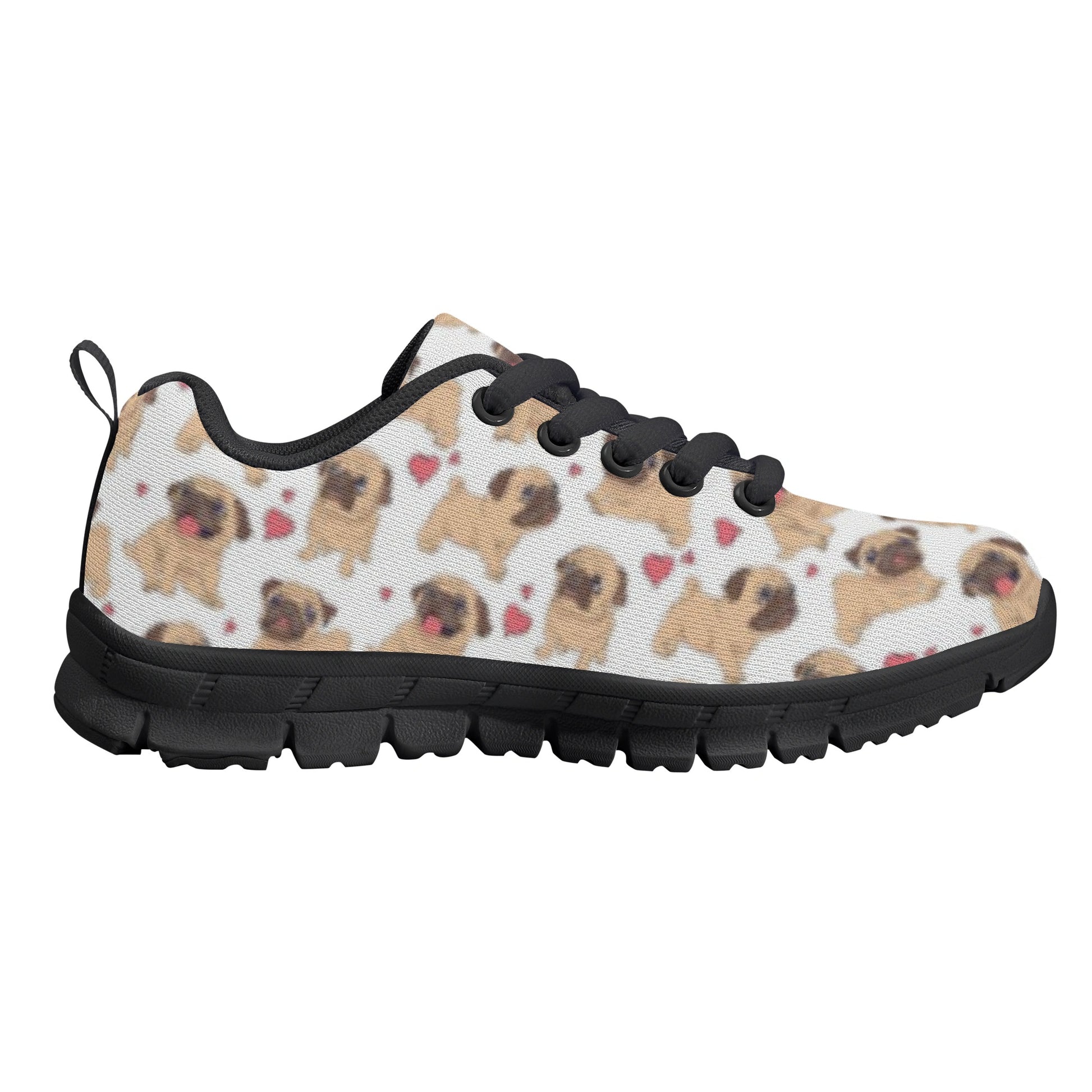 Dog Pug Kid's Running Shoes
