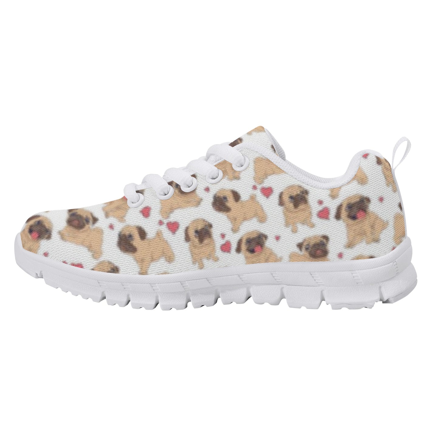 Dog Pug Kid's Running Shoes