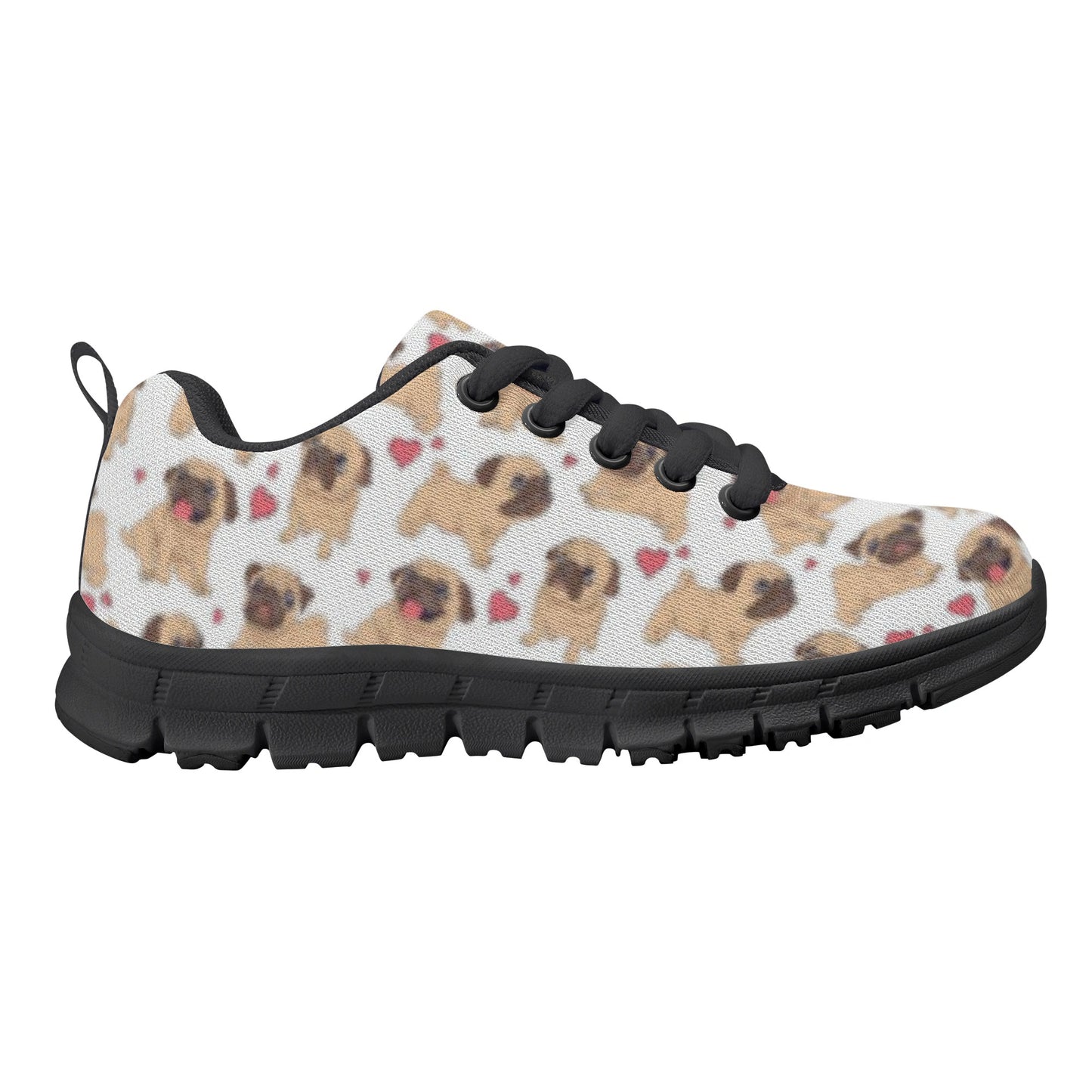 Dog Pug Kid's Running Shoes
