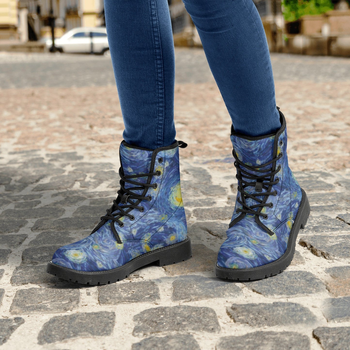 Starry Night Women's Leather Boots