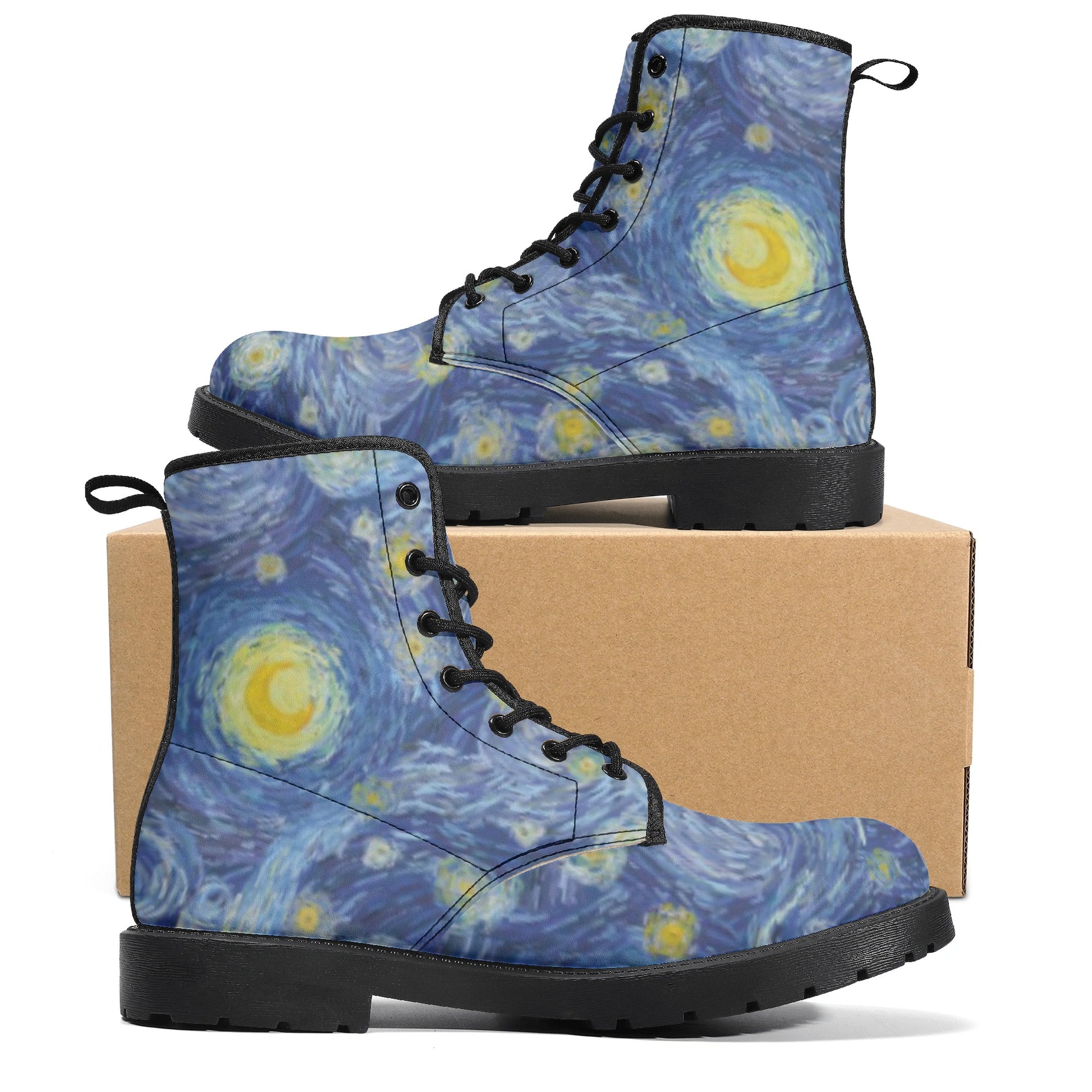Starry Night Women's Leather Boots