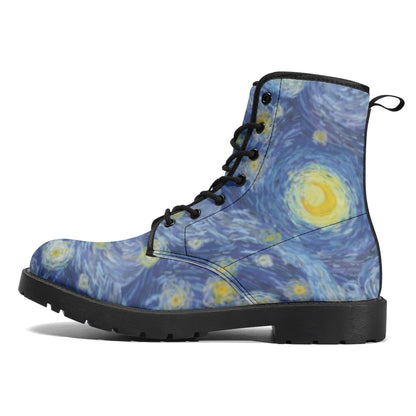 Starry Night Women's Leather Boots