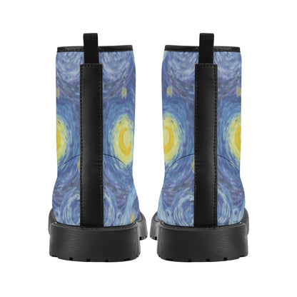 Starry Night Women's Leather Boots